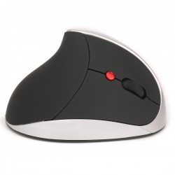 X10 2.4GHz 2400DPI Three-speed Adjustable Rechargeable Vertical Wireless Optical Mouse (Silver)