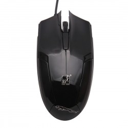  119 USB Universal Wired Optical Gaming Mouse, Length: 1.45m (Jet Black)